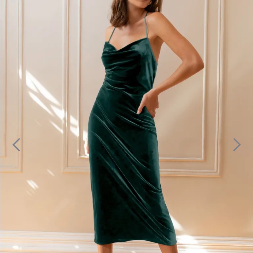 Jenny Yoo Benson Velvet Slip Dress